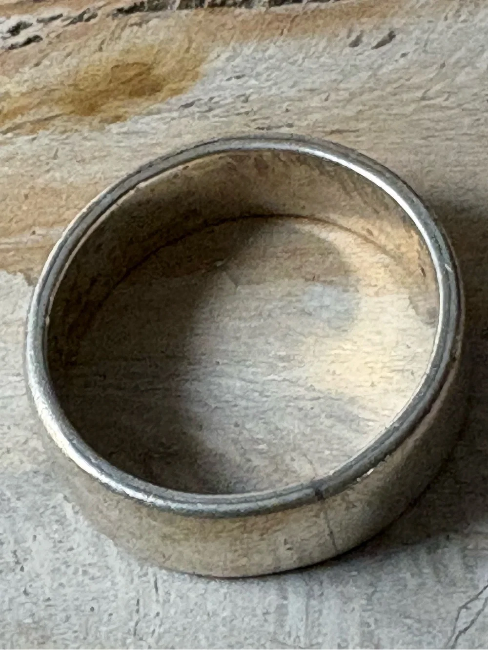 Sterling Silver Vintage Zuni Bear Band Ring